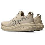 The Asics Men's Gel-Nimbus 26 Running Shoes in Feather Grey and Black