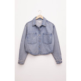 Z Supply Women's Cropped Denim Jacket