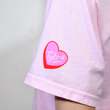 TYLER'S Kids' Heart Friends Valentine's Day 2024 Tee heart graphic on sleeve
