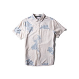 The Vissla Men's Byebiscus Eco Short Sleeve Shirt in the Bone Colorway
