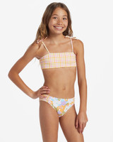 Billabong Girls' Kissed By The Sun Reversible Swimsuit Set