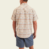 The Howler Brothers Men's H Bar B Snapshirt in the Elliot Plaid: Cream colorway