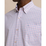 The Charleston Larkin Check Long Sleeve Sport Shirt in Pale Rosette Pink colorway