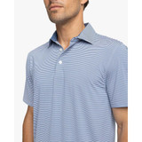 Southern Tide Men's brrr°-eeze Meadowbrook Stripe Polo Aged Denim