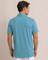 Southern Tide Men's brrr°-eeze Meadowbrook Stripe Polo Parakeet