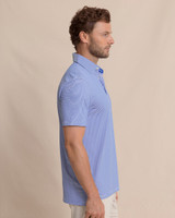 Southern Tide Men's brrr°-eeze Meadowbrook Stripe Polo Surf Blue