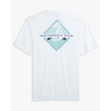 The Diamond Sailing Short Sleeve T-shirt in Classic White colorway