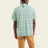 The Howler Brothers Men's Ranchero Jacquard Polo in the Taki Seafoam Jacquard Colorway