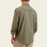 The Howler Brothers Men's Gaucho Snapshirt Long Sleeve in the Caracaras Colorway