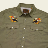 The Howler Brothers Men's Gaucho Snapshirt Long Sleeve in the Caracaras Colorway