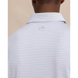 The Ryder Heather Halls Performance Polo in Heather Wake Blue colorway