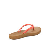 The Sanuk Women's Cosmic Sands Copper Sandals in the colorway Fusion Coral