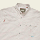 The Howler Brothers Men's Matagorda Longsleeve Shirt in the Composition Plaid Off White Colorway