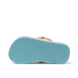 The Reef Toddlers' Little Ahi Sandal in Peach/Blue Animal