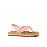 The Reef Toddlers' Little Ahi Sandal in Leopard/Canyon Sunset