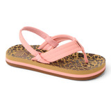 The Reef Toddlers' Little Ahi Sandal in Leopard/Canyon Sunset