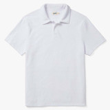 The Ravello Terry Polo in White colorway