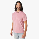 The Ravello Terry Polo in Pink Sand colorway