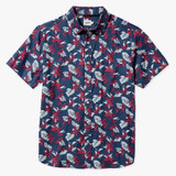 The Windward Shirt in Navy Nautical Hawaiian colorway