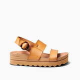 The Reef Women's Vista Hi Buckle Platform Sandal in the colorway Natural