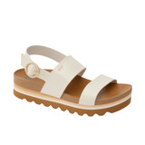 The Reef Women's Vista Hi Buckle Platform Sandal in the colorway Vintage
