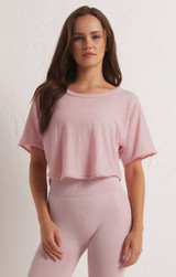 Z Supply Women's Free Flowing Tee in pink passion