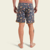 The Howler Brothers Men's Bruja Boardshorts in the Caracara Country Charcoal Oxford Colorway