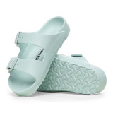 The Birkenstock Kids' Arizona Eva Sandals in Surf Green