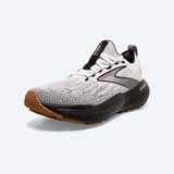 The Brooks Men's Glycerin Stealthfit 21 Running shoes in the colorway White/ Grey/ Black