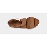 The Ugg Women's Ileana Ankle Wedge Sandal in the colorway Chestnut
