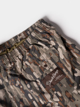 Duck Camp Men's 5" Scout Shorts Woodland Camo detail view