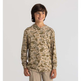 Th Youth Bamboo Shade Hoodie in Barrier Island Camo colorway