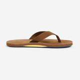 The Hari Mari Men's Field Sandals in Bourbon Brown Leather