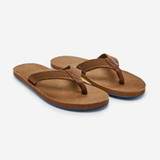The Hari Mari Men's Field Sandals in Bourbon Brown Leather