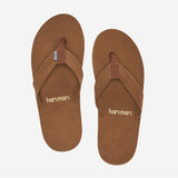 The Hari Mari Men's Field Sandals in Bourbon Brown Leather