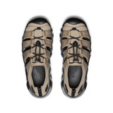 Keen Men's Hyperport H2 Sandals in Brindle Tan and Black front angle