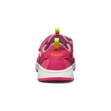 The Keen Little Girls' Motozoa Sandal in the colorway Jazzy/ Evening Primrose