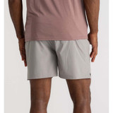 The Free Fly Men's Bamboo Lined Active 5.5 inch Breeze Shorts in Cement Grey