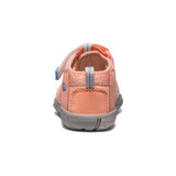 The Keen Toddlers' Seacamp II CNX Sandal in the colorway Papaya Punch/ Marina