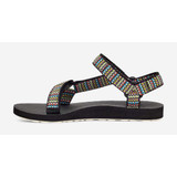 The Teva Women's Original Universal Sandal in the colorway Dot Matrix Black Multi