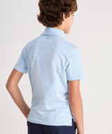 The Bradley Stripe Sankaty Polo in Ocean Breeze Tejeda colorway