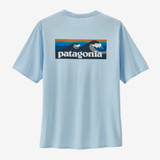 The Patagonia Men's Capilene Cool Daily Graphic Shirt in the Chilled Blue Colorway