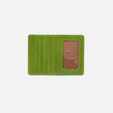 Hobo Polished Euro Slide Card Case in garden green colorway