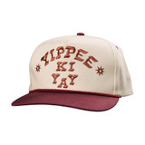 The Sendero Provisions Yippee Ki Yay Hat in White and Maroon