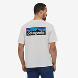 Patagonia Men's P-6 Logo Responsibili-Tee in White side view