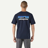 Patagonia Men's P-6 Logo Responsibili-Tee in New Navy