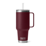 YETI Rambler 42 oz Mug with Straw Lid in Wild Vine Red