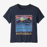 The Patagonia Toddlers' Baby Graphic Tee in New Navy