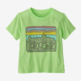 The Patagonia Baby Fitz Roy Skies Tee in Salamander Green