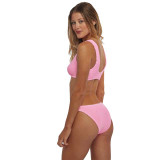 Love & Bikinis Barcelona Bikini Top Strawberry Pink back view